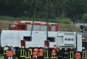 Schwerer Unfall mit Reisebus Lohmar Donrather Dreieck P544